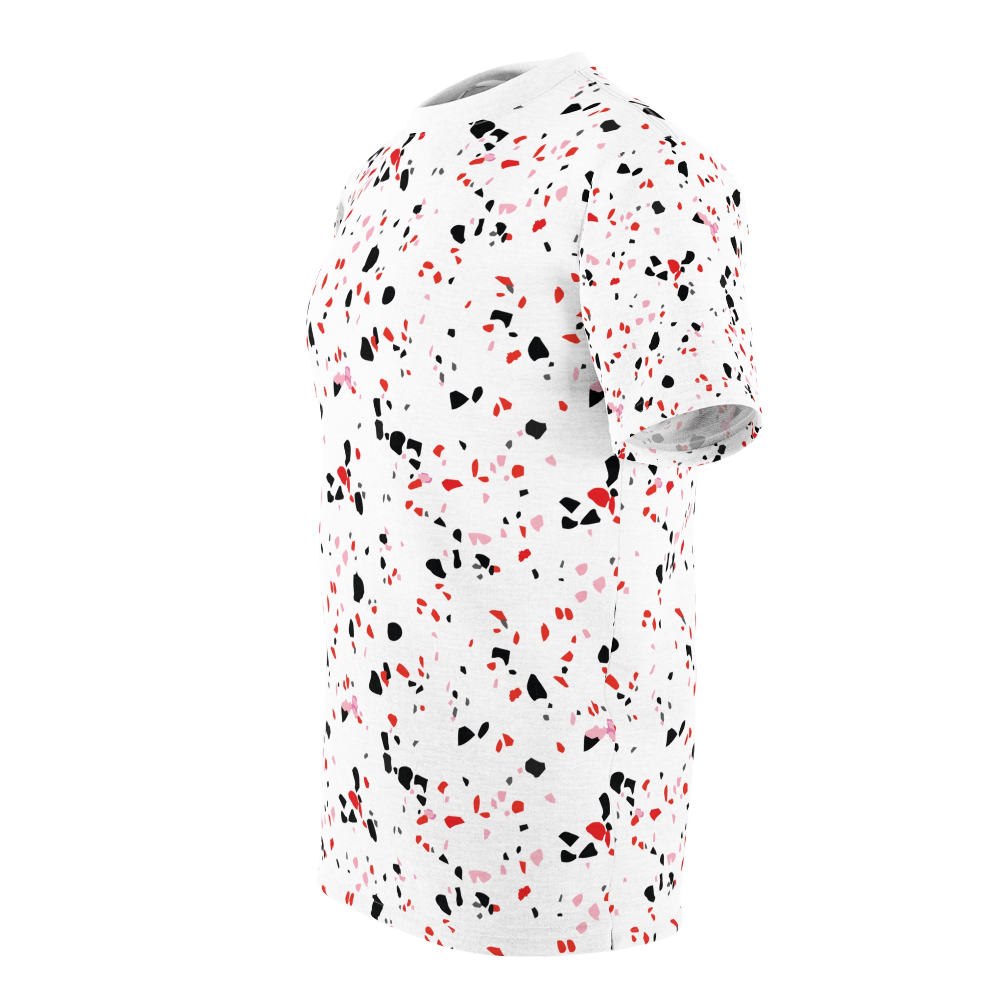 Colorful Unisex Cut & Sew Tee | Abstract Pattern Shirt for Casual Wear, Summer Outfits, Festivals, Gifts, Everyday Style - Image 2